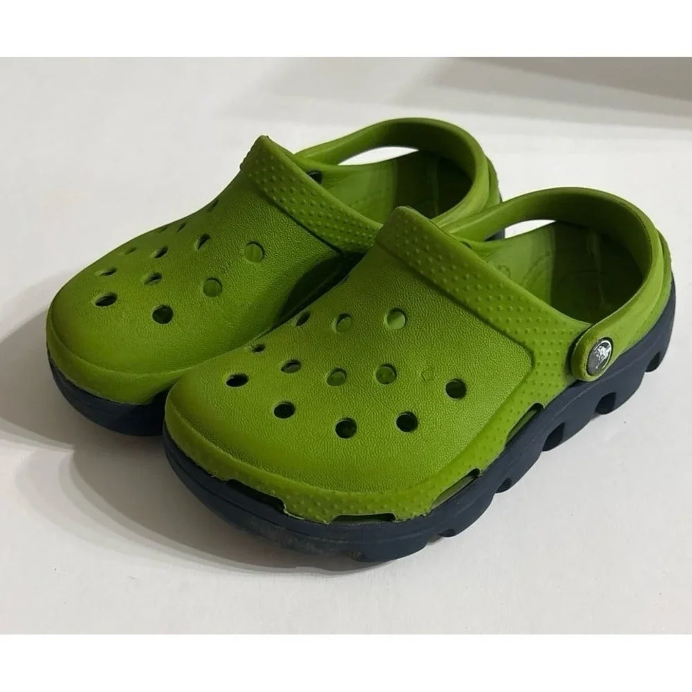 Crocs Duet Green & Navy (Sz. c10/11)